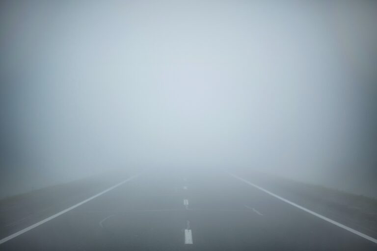misty road