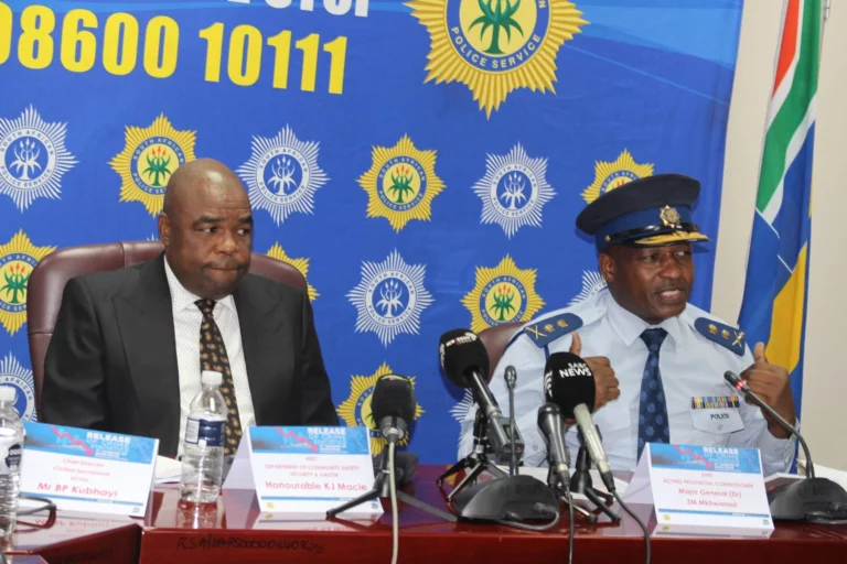 MEC Jackie Macie and Major General Dr Zeph Mkhwanazi.
