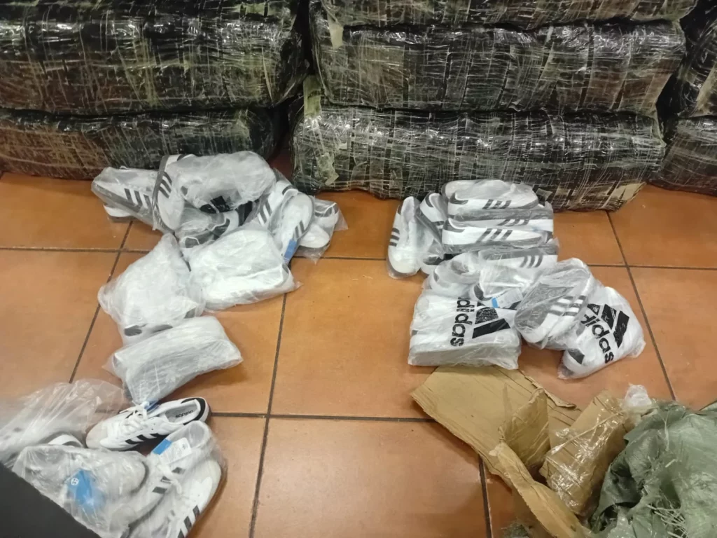 The fake goods that were confiscated.