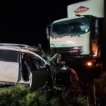 The two vehicles that were involved in a head-on collision on the R23.