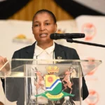 Minister of Human Settlements Thembi Simelane.